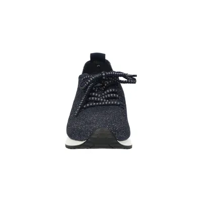 DK BLEU/SILVER KNITTED SNEAKER