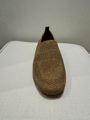 GOLD/SILVER KNITTED LOAFER