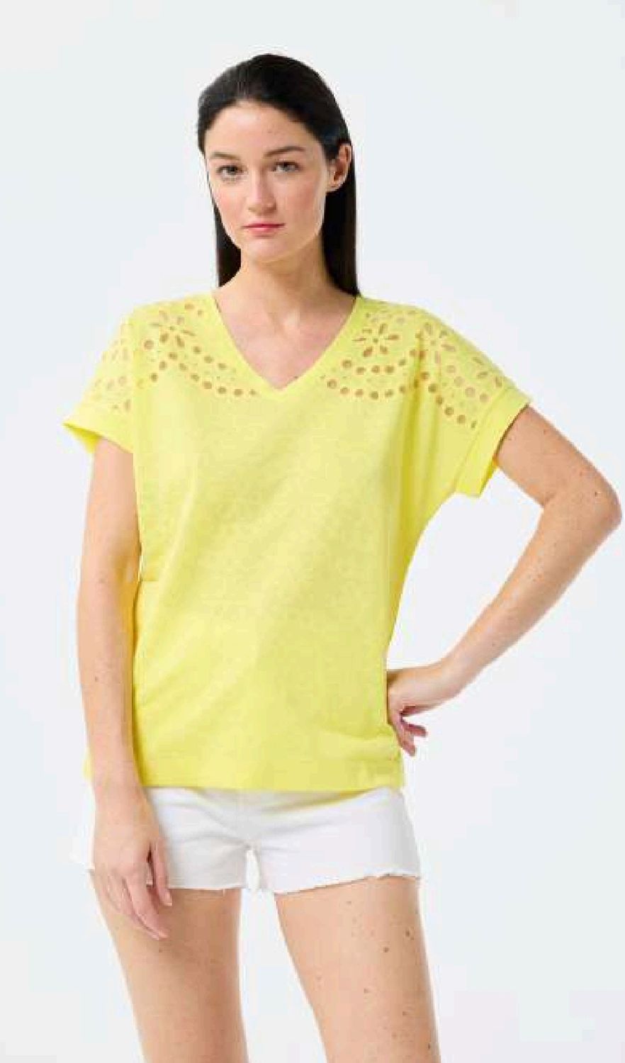 LU TEE SHIRT LIGHT YELLOW - TEW373