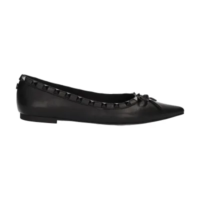 BLACK NAPPA PU BALLERINA