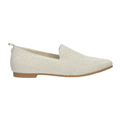 BEIGE/SILVER KNITTED LOAFER