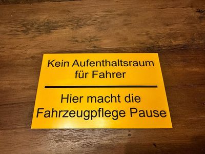 Kunststoffschilder