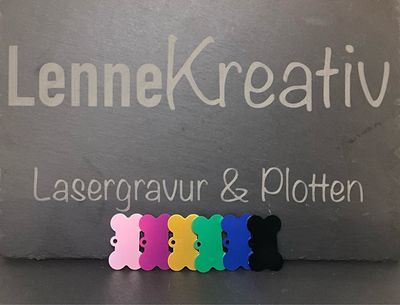 Hundeknochen-Anhänger Aluminium