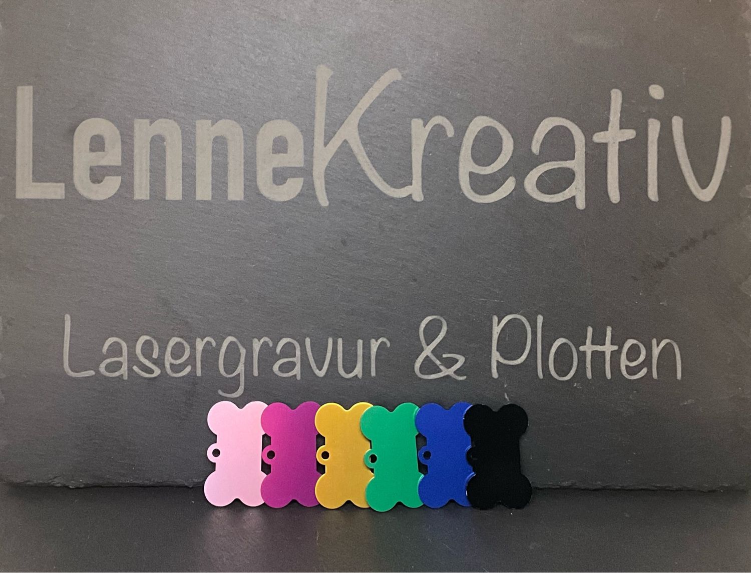 Hundeknochen-Anhänger Aluminium