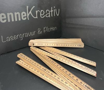 Zollstock 2m mit Gravur
