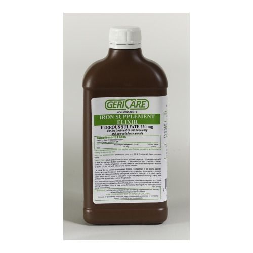 McKesson 16162700 16 Oz Geri-Care Iron Supplement Elixir