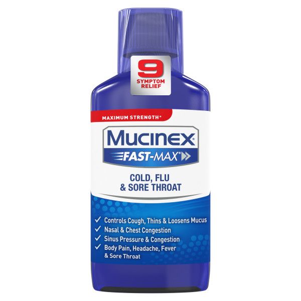 Mucinex Cold, Flu & Sore Throat Liquid - 6.0 Oz
