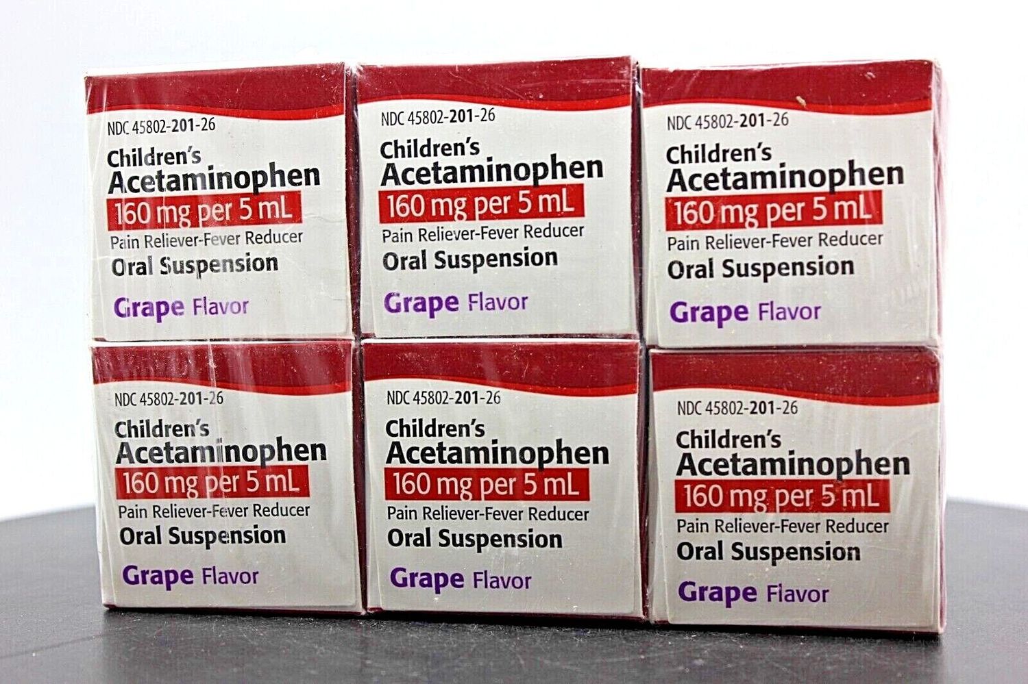 6 Pack! Perrigo Childrens Acetaminophen, Oral Suspension, 4oz Each, Exp 11/2023