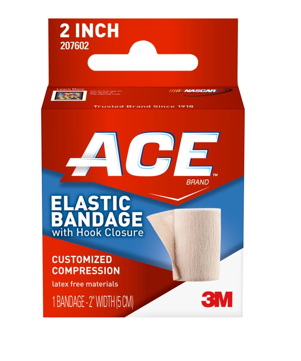 Ace Elastic Bandage with Hook Closure, Model 207602 - 2 Inches 1.0 Ea