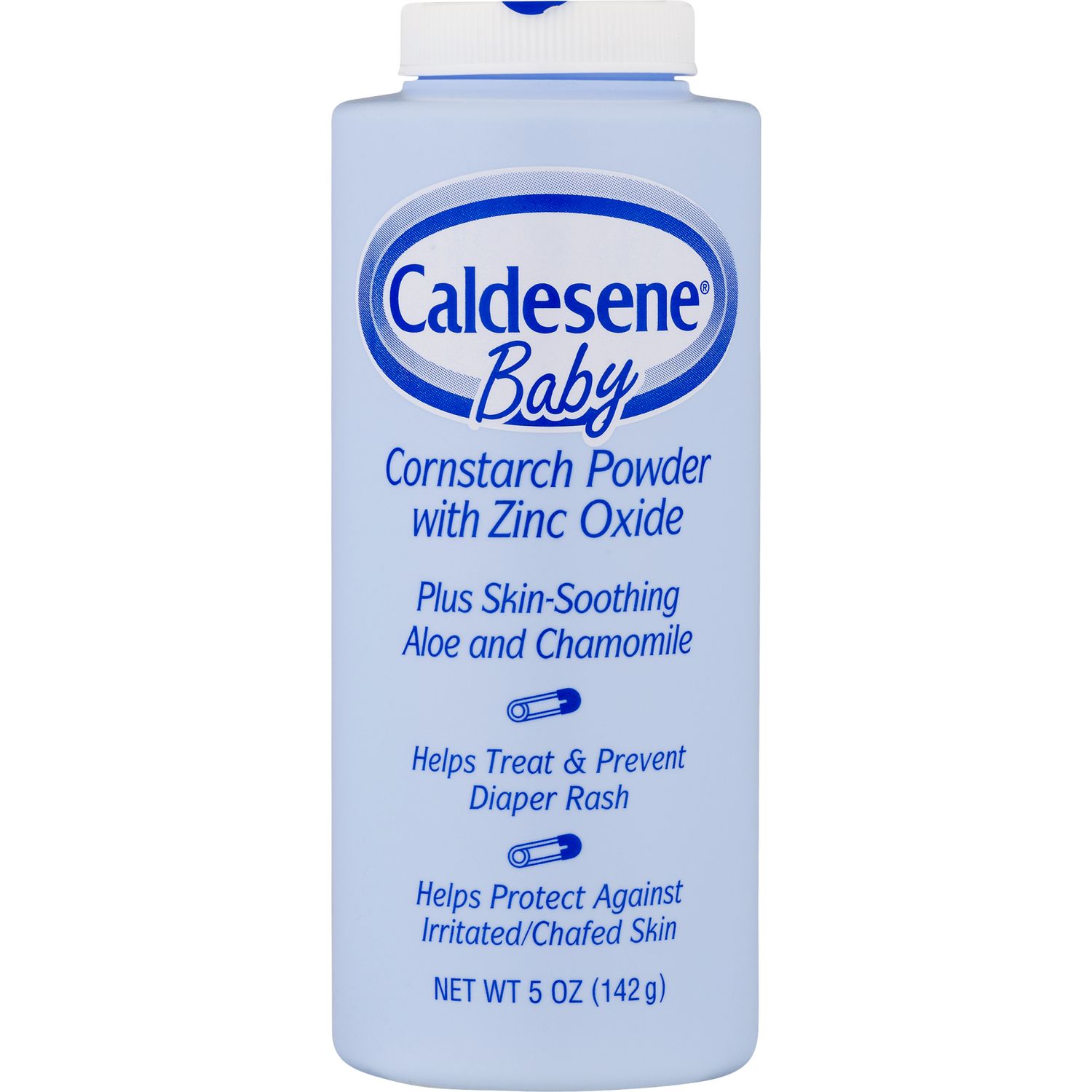 Caldesene Baby Cornstarch Powder W/ Zinc Oxide  Diaper Rash Treatment & Protection  5 Oz