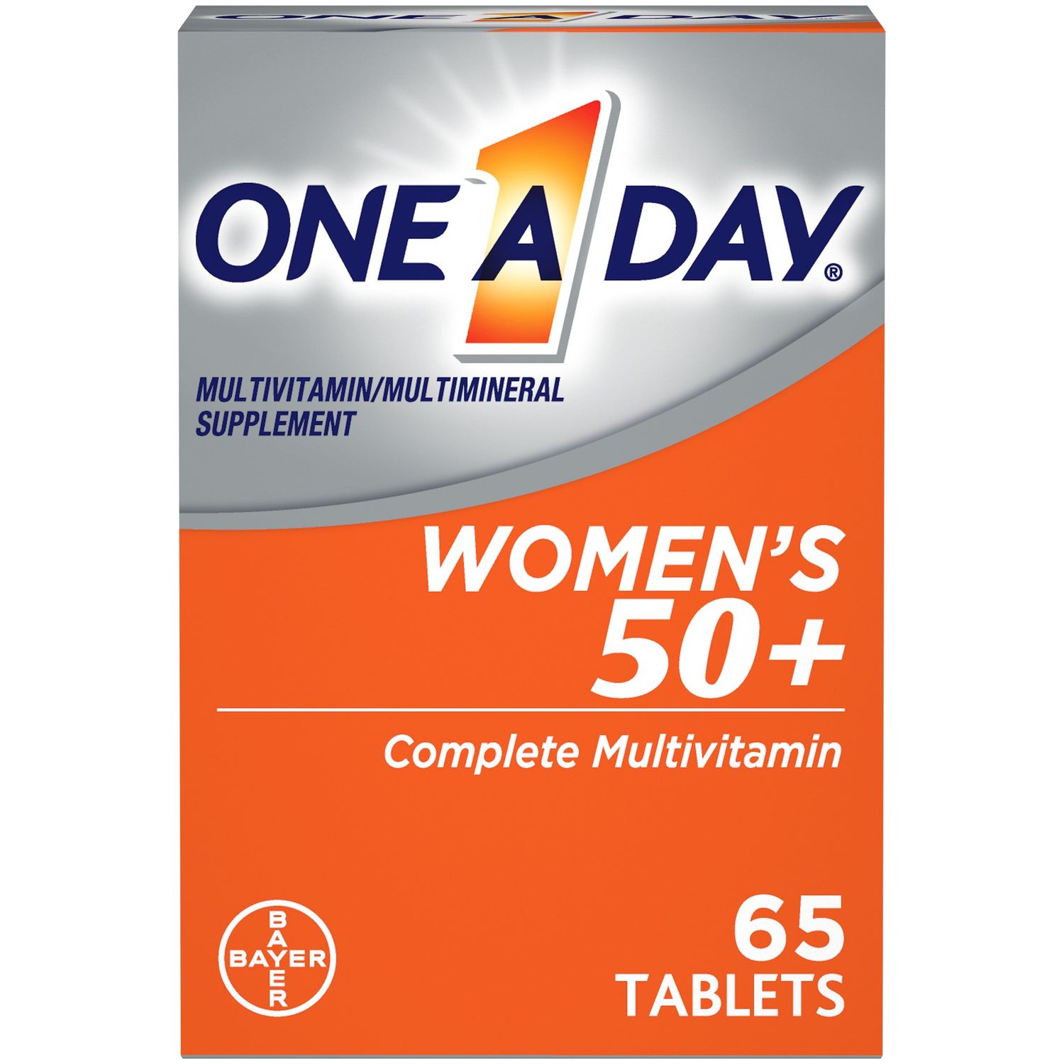 One a Day Women S 50+ Multivitamin Tablets  Multivitamins for Women  65 Ct
