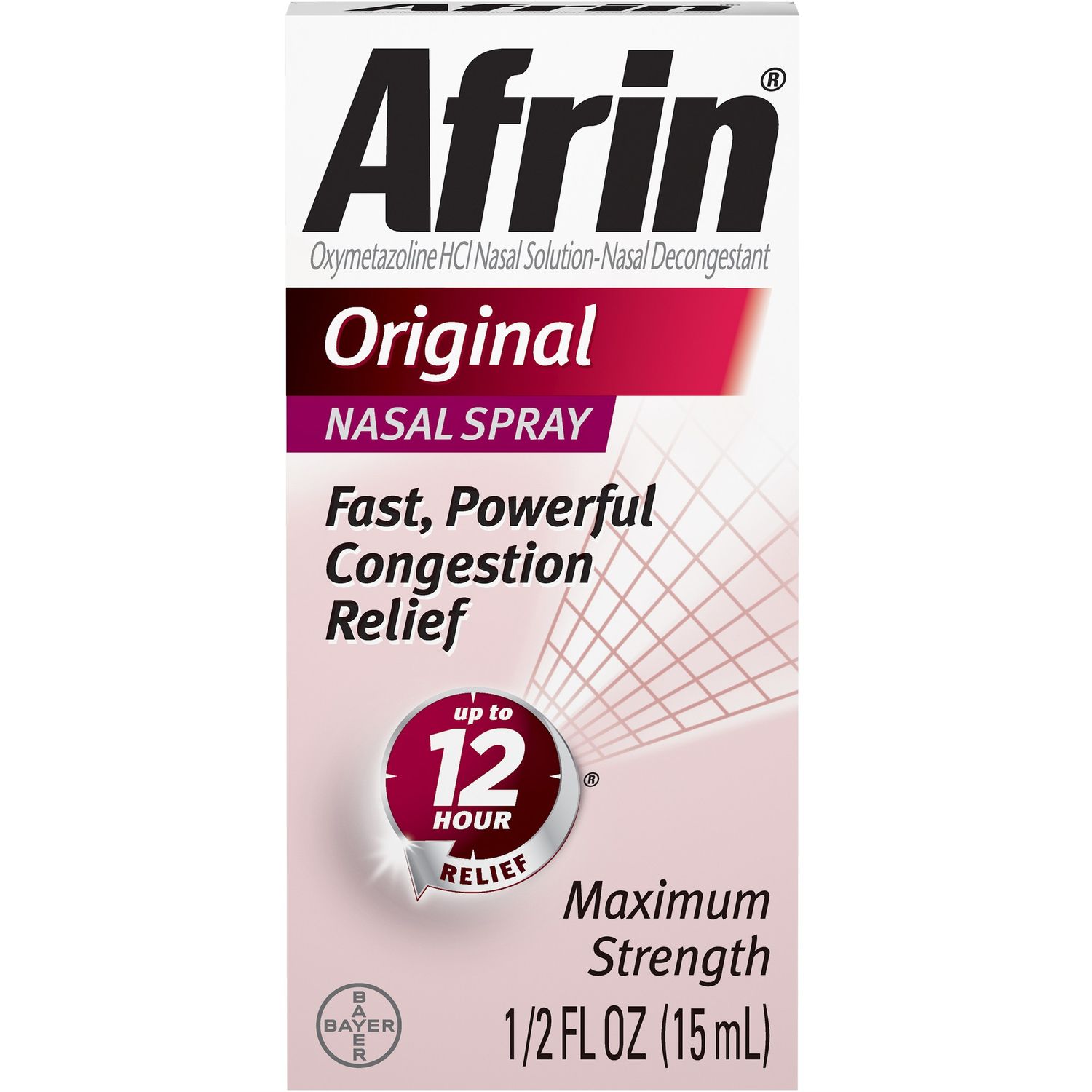 Afrin 12 Hour Nasal Spray, Original - 1.0 Oz