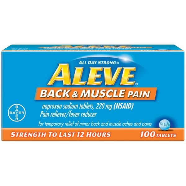 Aleve Back & Muscle Pain Naproxen Sodium Tablets - 90.0 Ea