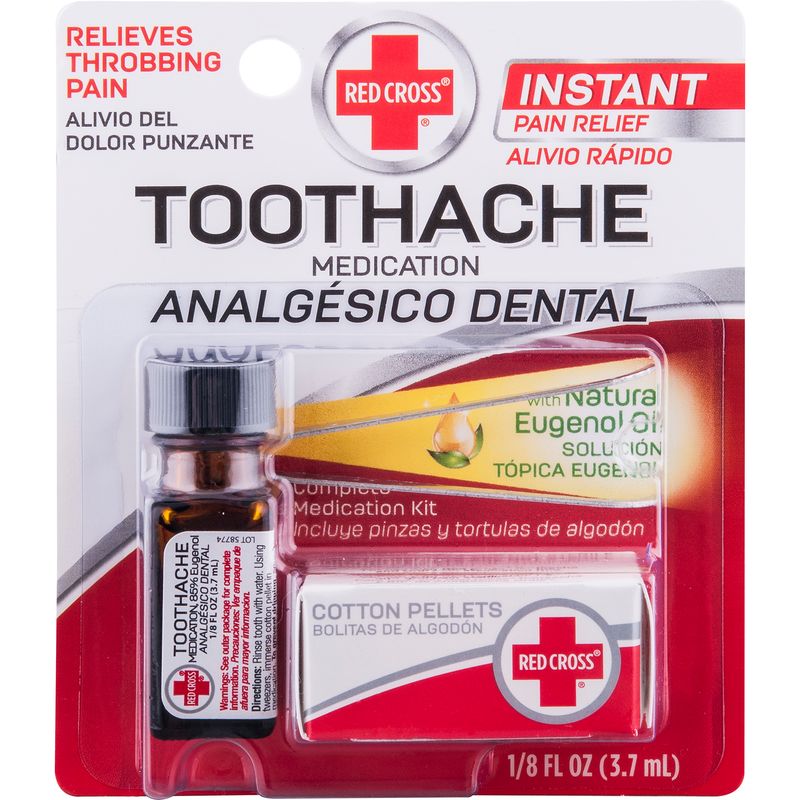 Red Cross Toothache Medication  0.125 Fl Oz Bottle