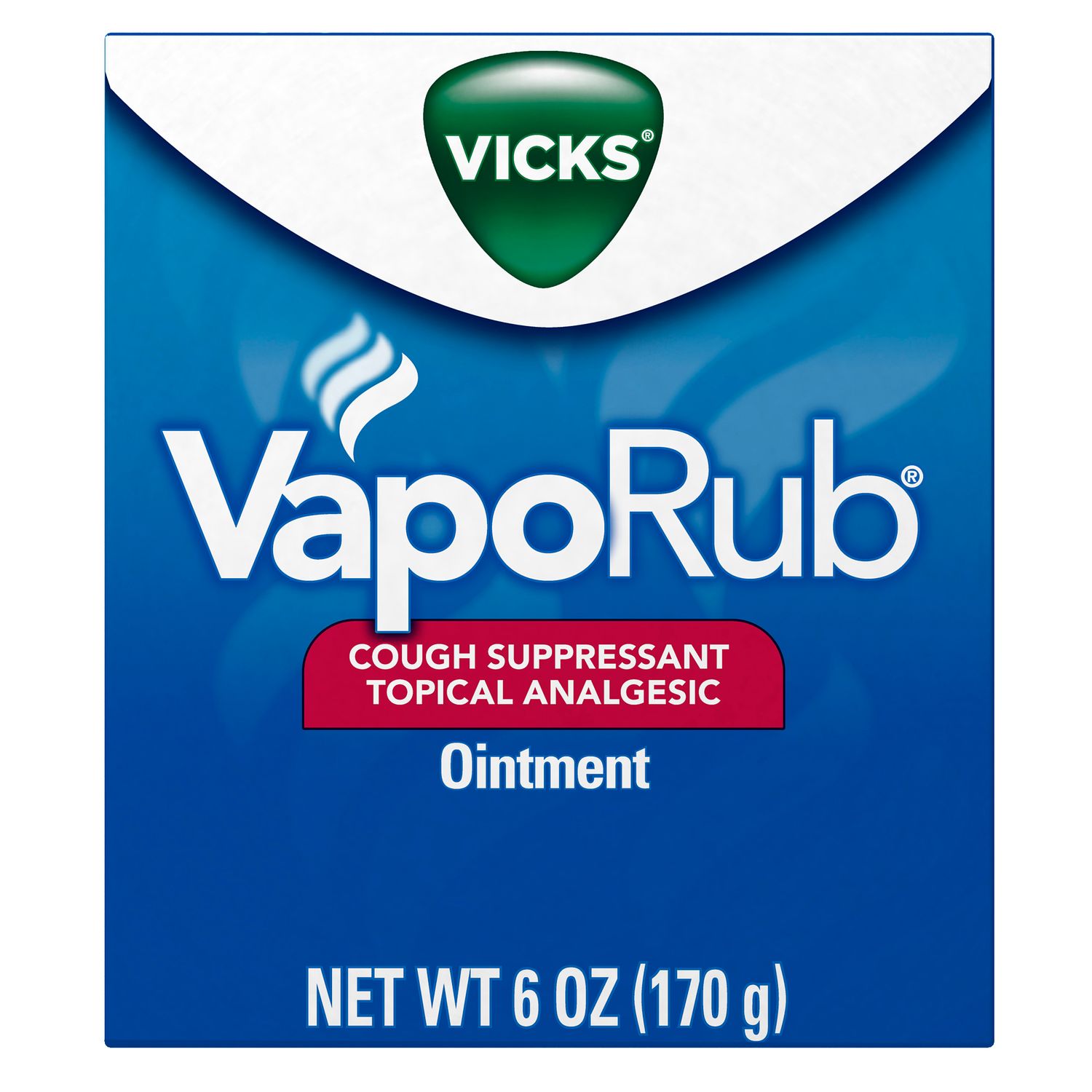 Vicks VapoRub  Original  Cough Suppressant  Topical Chest Rub & Analgesic Ointment  Medicated Vicks Vapors  6 Oz