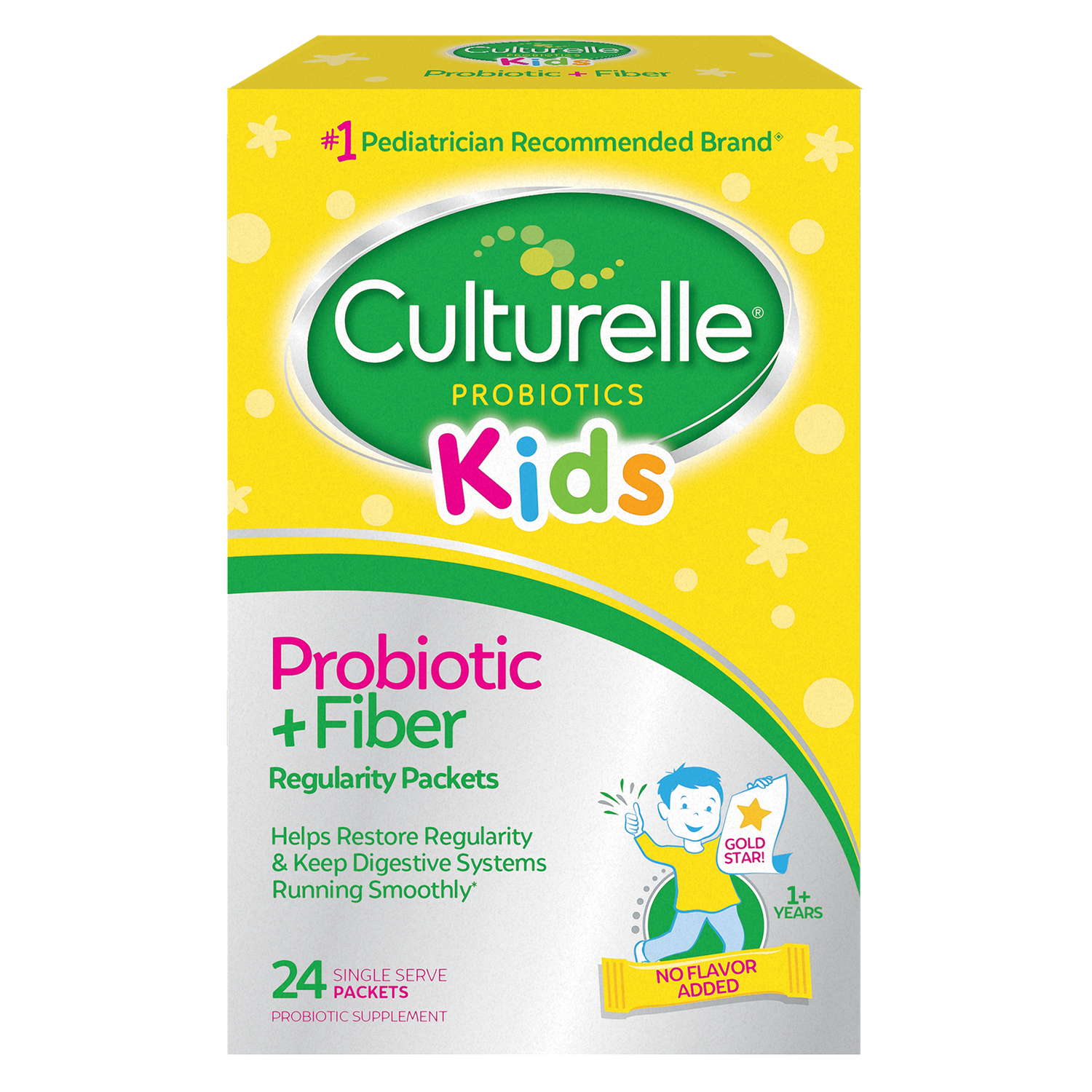 Culturelle Kids Regularity Probiotic + Fiber Supplement Packets - 24.0 Ea