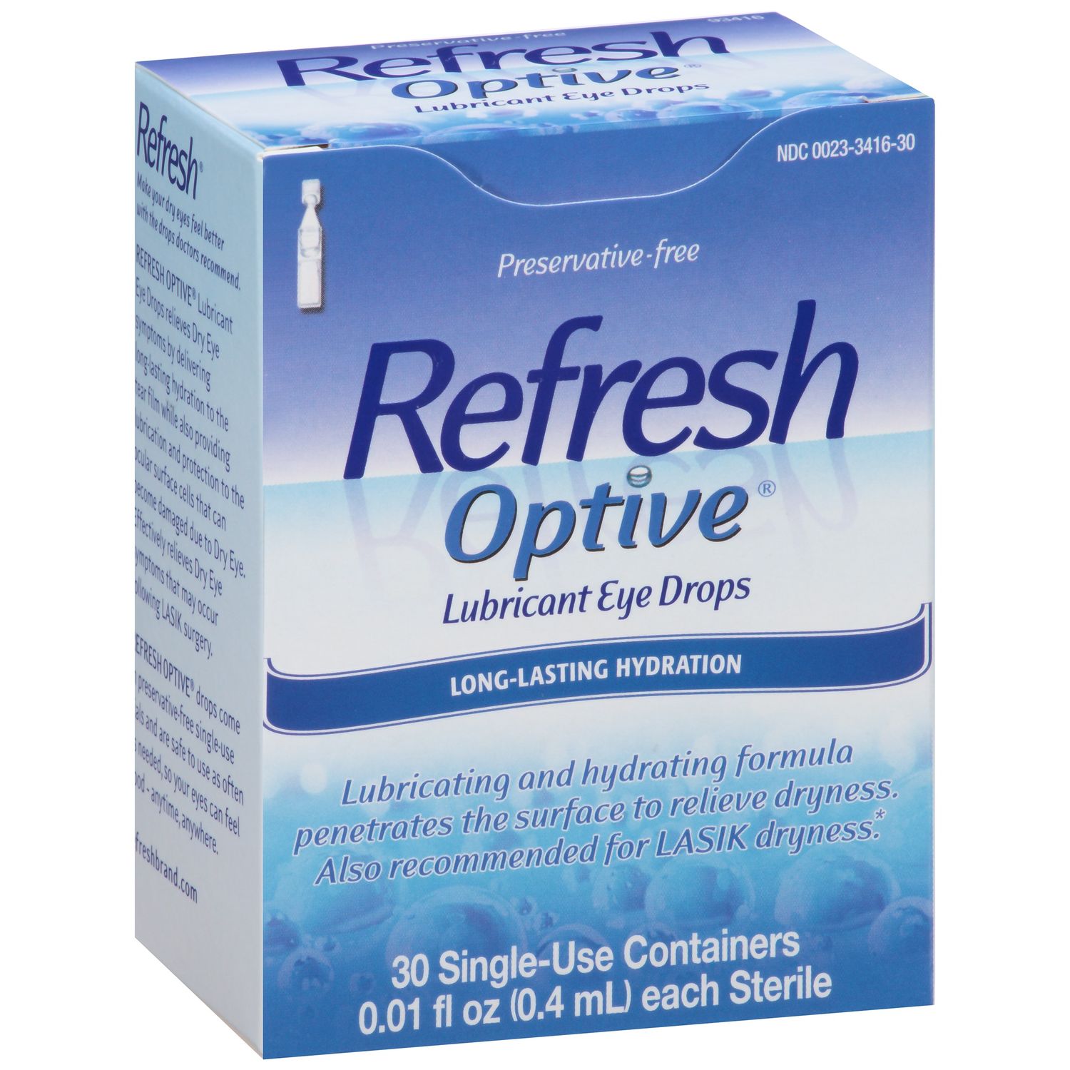 Refresh Optive Lubricant Eye Drops 30 Vials