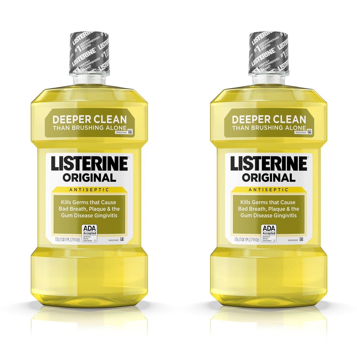 Listerine Original Antiseptic Mouthwash for Bad Breath & Plaque  1.5 L
