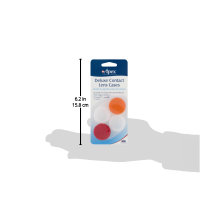 Apex Deluxe Contact Lens Cases 2 Each