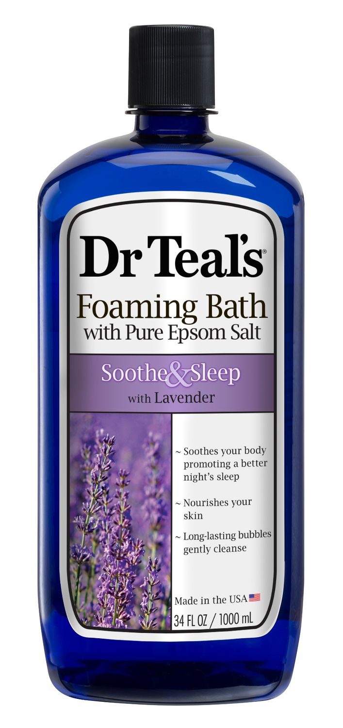 Dr Teal S Foaming Bath with Pure Epsom Salt  Soothe & Sleep with Lavender  34 Fl Oz