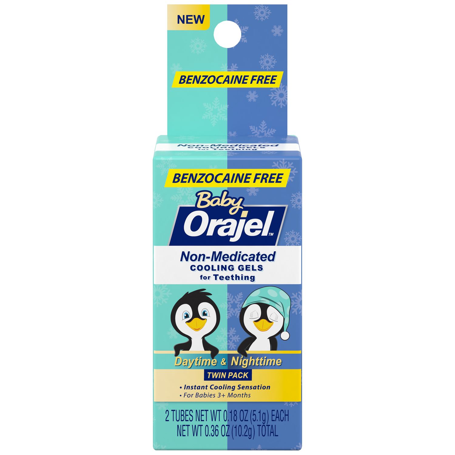 Orajel Non-Medicated Daytime/Nighttime Cooling Gels