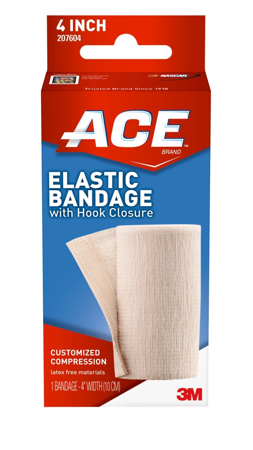 ACE Brand Elastic Bandage W/ Hook Closure  Size 4 in.  Arm or Leg Sling