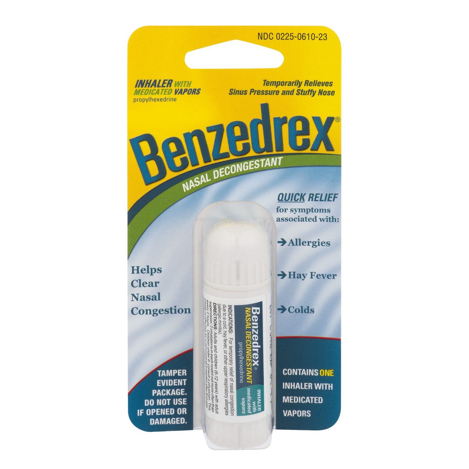Benzedrex Inhaler Nasal Decongestant - 1.0 Ea