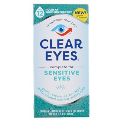 Clear Eyes Sensitive Eyes, Gentle Relief - 0.5 Fl Oz