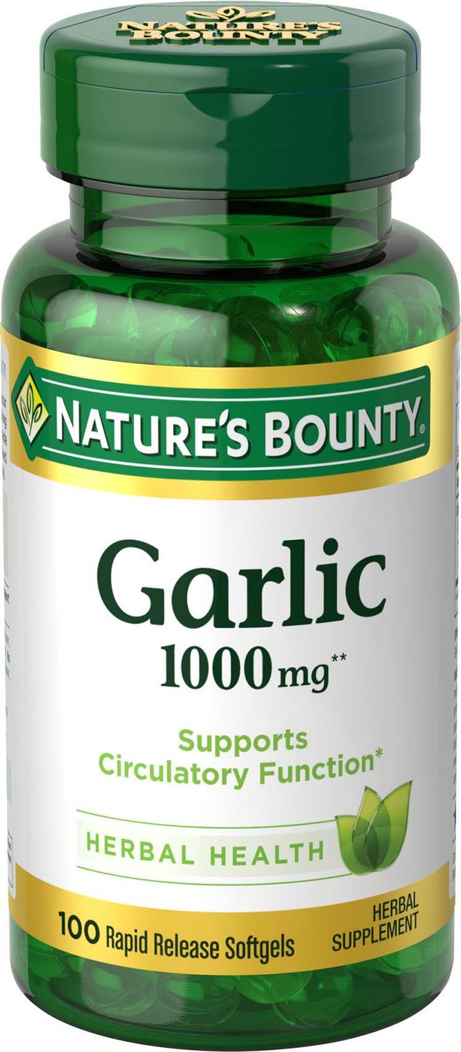Nature's Bounty Odorless Garlic 1000 Mg Dietary Supplement Softgels - 100.0 Ea