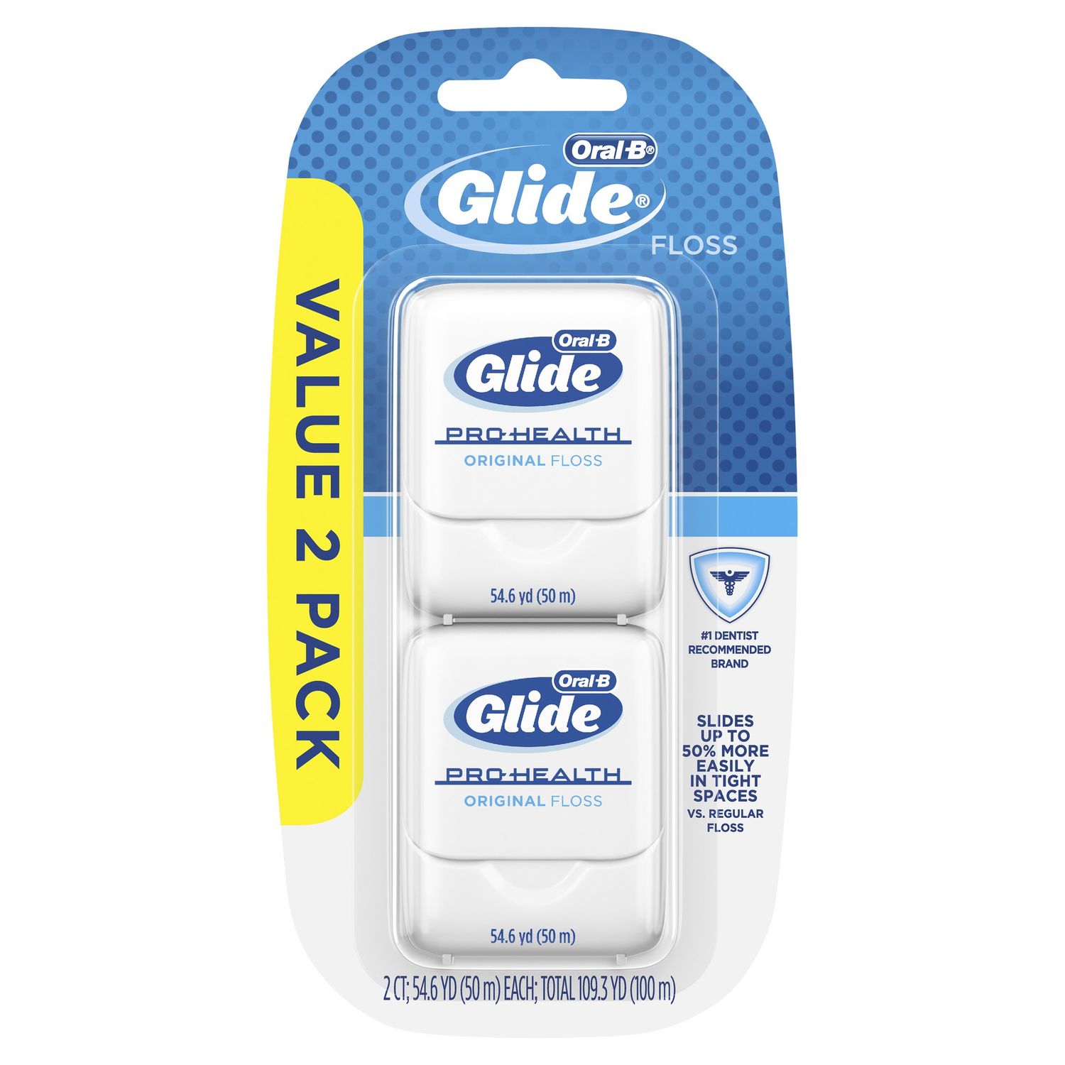 Oral-B Glide Pro-Health Original Floss - 54.6 Yd X 2 Pack
