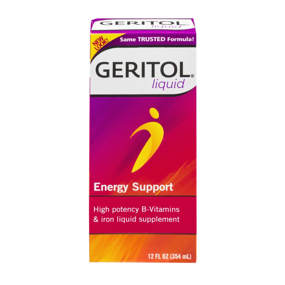 Geritol Liquid B-Vitamins and Iron for Energy Support - 12.0 Fl Oz