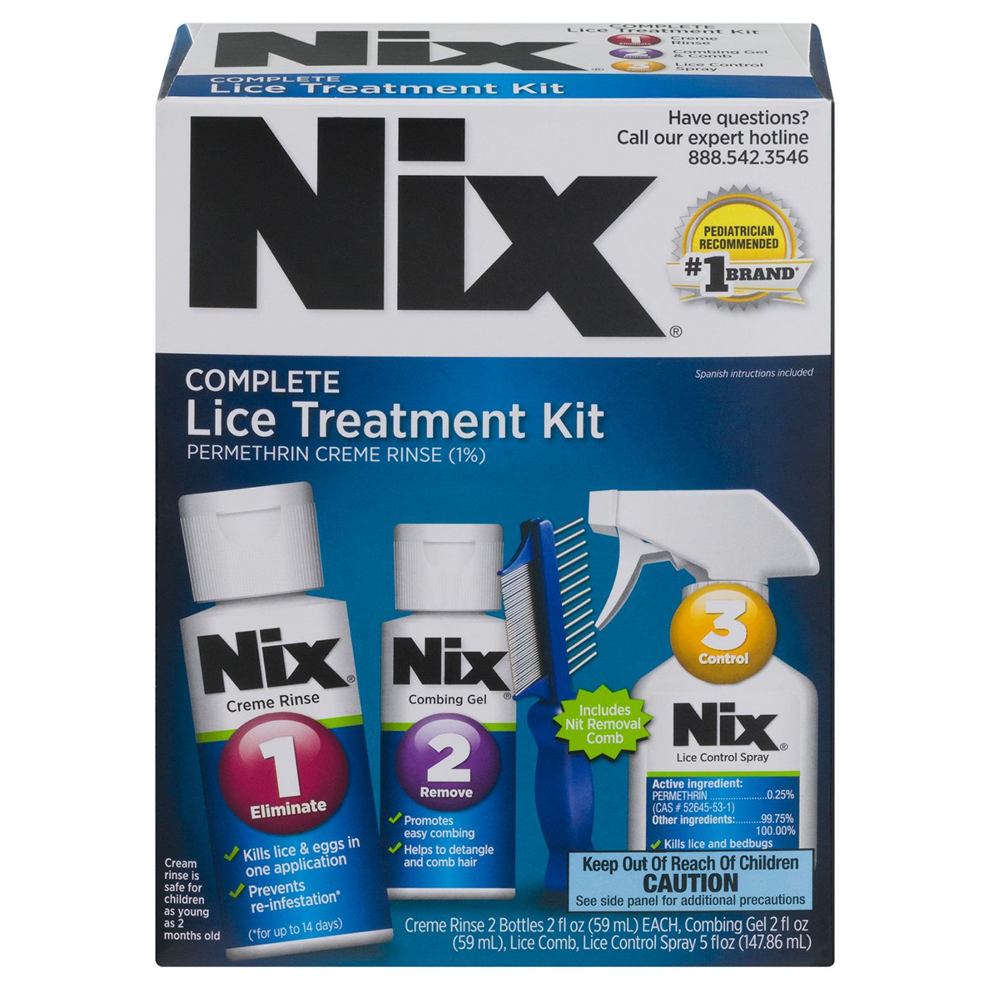 Nix Complete Lice Treatment Kit - 1.0 Ea
