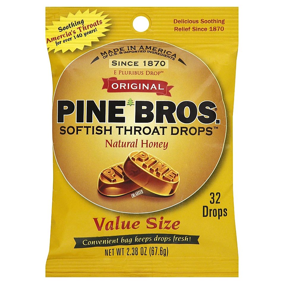 Pine Bros. 32-Count Softish Throat Drops in Natural Honey
