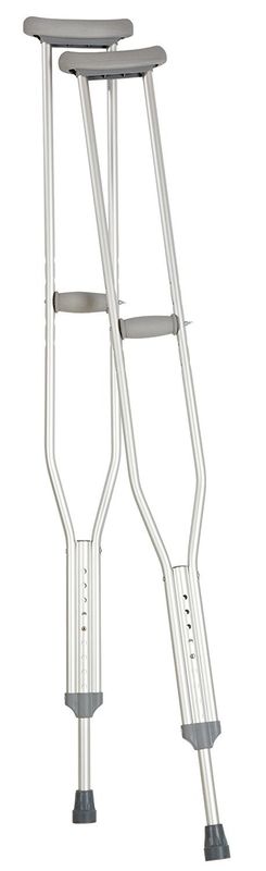 Carex Pushbutton Aluminum Crutches Adult - Pair