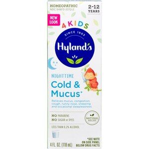 Hyland S Naturals Kids Nighttime Cough & Mucus Grape 4oz