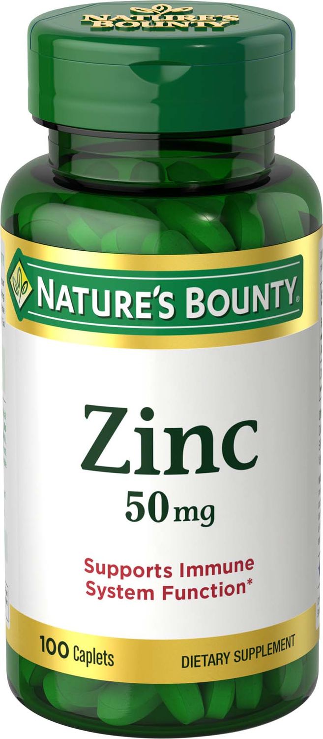Nature's Bounty Zinc 50 Mg Caplets - 100.0 Ea