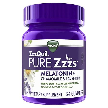 ZzzQuil PURE Zzzs Melatonin Gummies Wildberry Vanilla - 24.0 Ea
