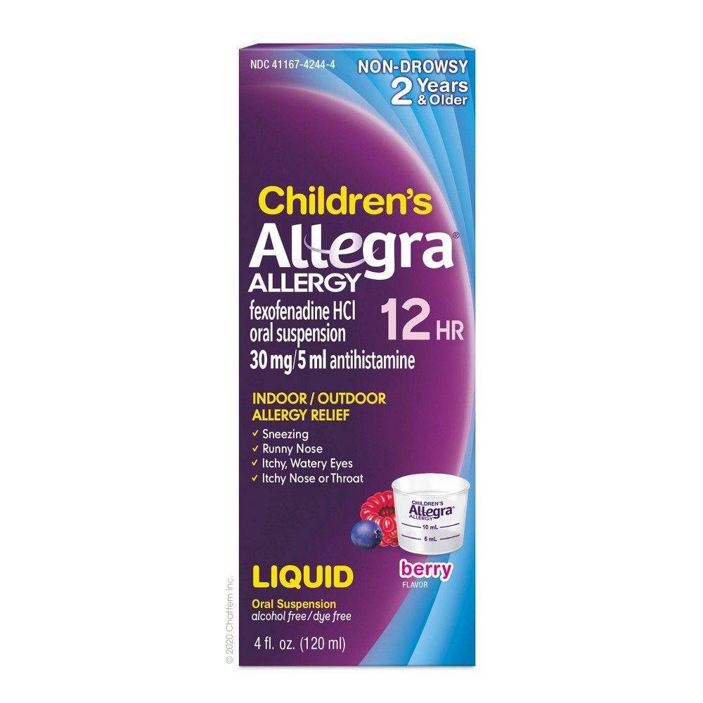 Allegra Children's 12HR Liquid Berry - 4.0 Fl Oz