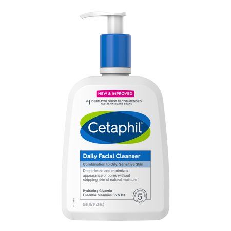 Cetaphil Daily Facial Cleanser, Combination to Oily Sensitive Skin - 16.0 Fl Oz