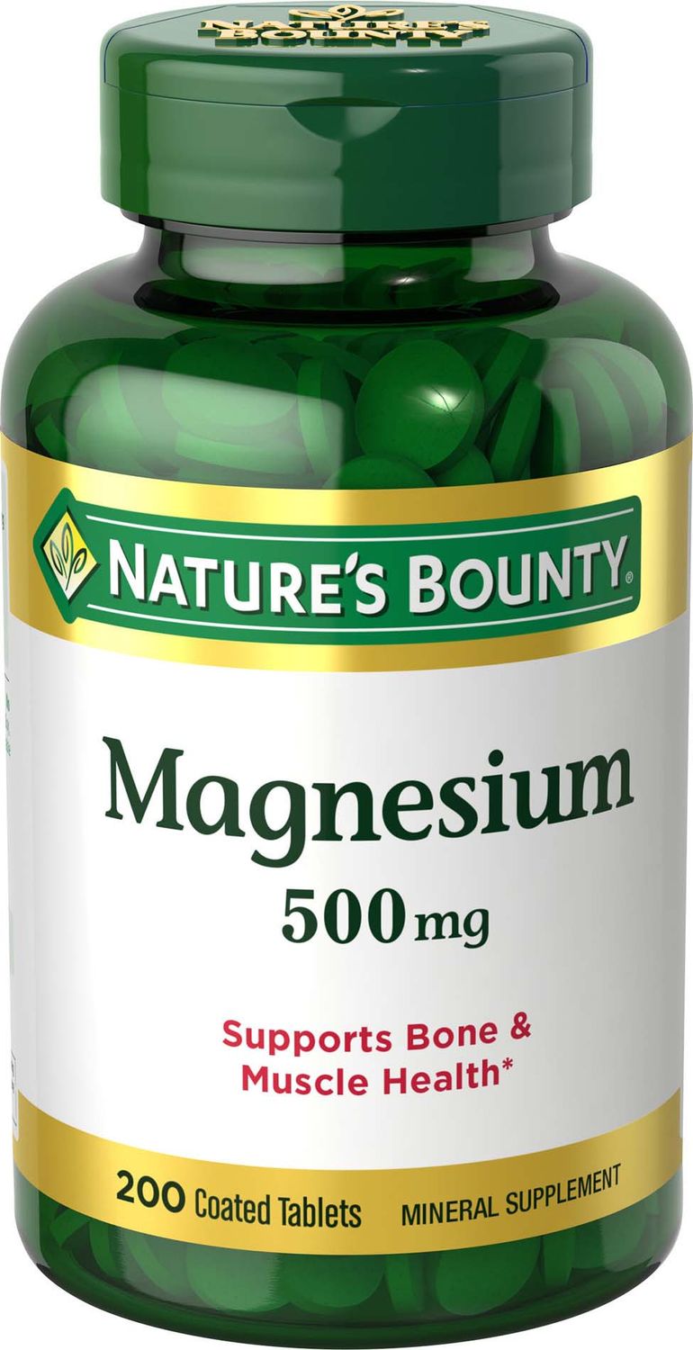 Nature's Bounty Magnesium 500mg Value Size, Tablets - 200.0 Ea
