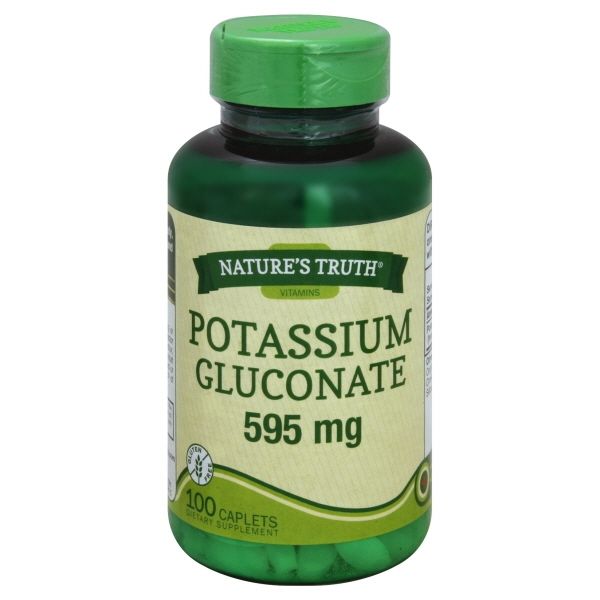 Nature's Truth Potassium Gluconate 595 Mg - 100.0 Ea