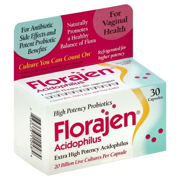 Florajen Acidophilus Probiotic - 30 Capsules