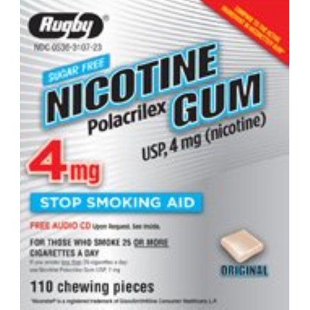 Nicotine Gum Original 110 Chews by Rugby