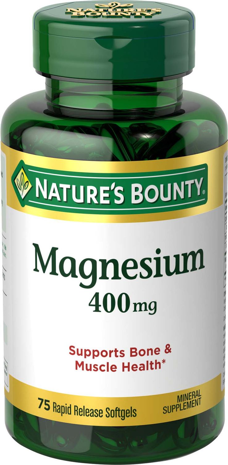Nature's Bounty Magnesium 400 Mg, Softgels - 75.0 Ea