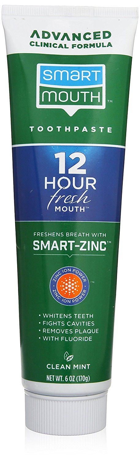SmartMouth Premium Zinc Ion Toothpaste Clean Mint - 6.0 Oz
