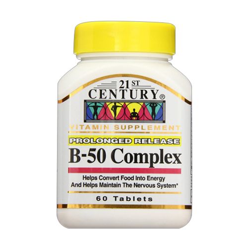 21st Century Prolonged Release Vitamin B-50 Complex Tablet 60ct