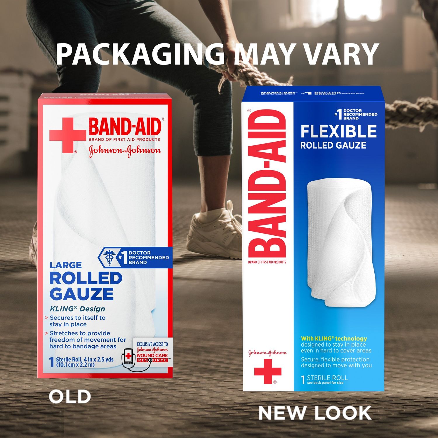 Band Aid Brand First Aid Product Flexible Rolled Gauze  4 in X 2.5 Yd