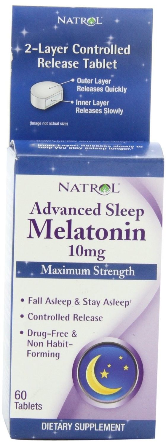 Natrol Advanced Sleep Melatonin 10 Mg Dietary Supplement Tablets - 60.0 Ea