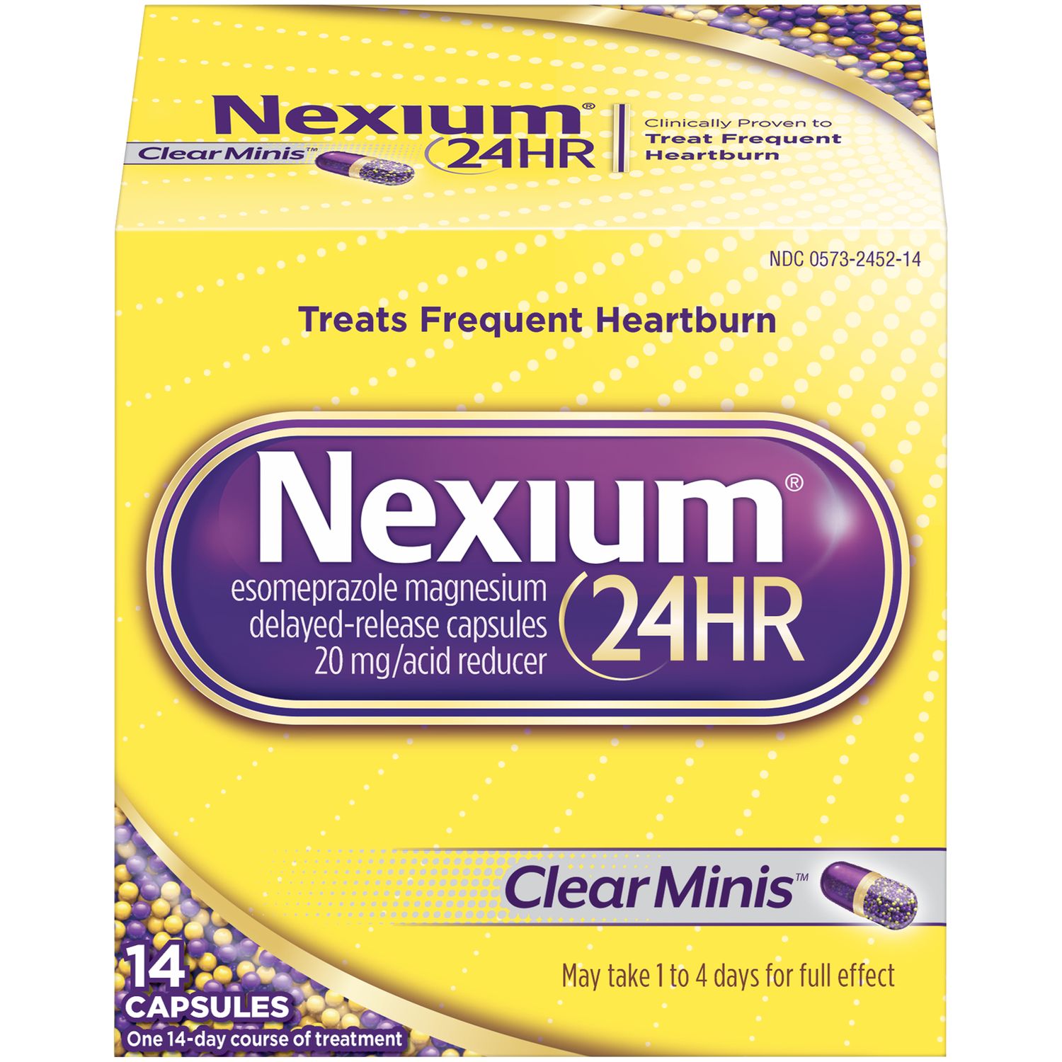 Nexium 24HR Clear Mini Delayed Release Heartburn Relief Capsules - 14.0 Ea