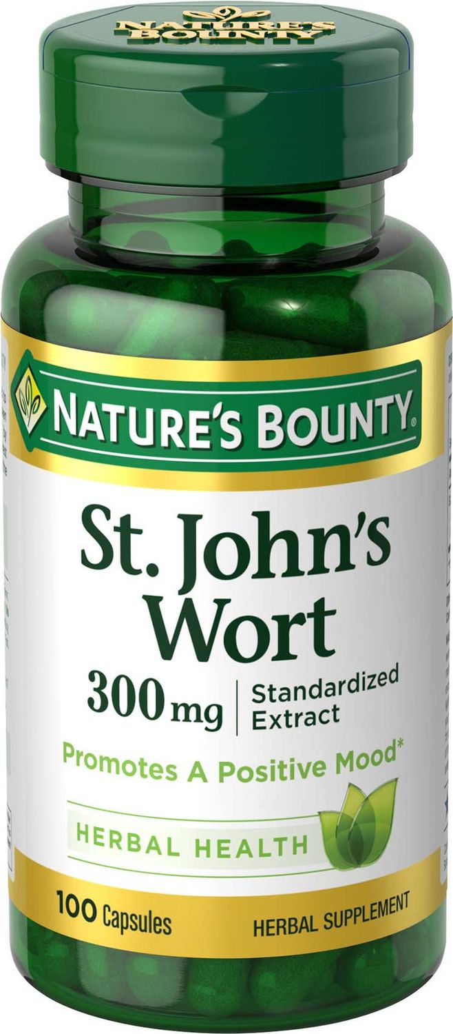 Nature S Bounty St. John S Wort Capsules 300 Mg  100 Ct